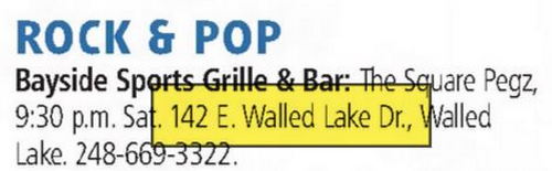 Dick Morris Chevrolet (Walled Lake Chrysler Plymouth) - Dec 2013 Bayside Sports Bar (newer photo)